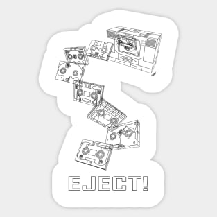 Soundwave: Eject! (schematic 1) Sticker